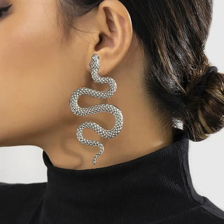 Halloween Snake Stud earrings, Fashion Gothic Personalized Earrings Trend Rock Jewelry