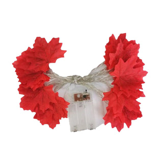 1.5m 10LED/3m 20LED/6m 40LED-LED Maple Leaf Light String Suitable for Indoor Halloween Thanksgiving Christmas Decoration