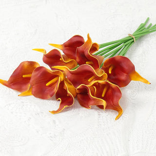 2/5Pieces Real Touch Calla Lily Romantic Artificial Flower Home Decoration Faux Flowers