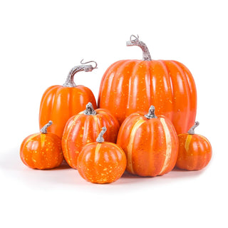 Elegant Artificial Pumpkins Sets Assorted Big and Small Pumpkins Faux gothic Pumpkins Farmhouse Fall Harvest Table Halloween Decor