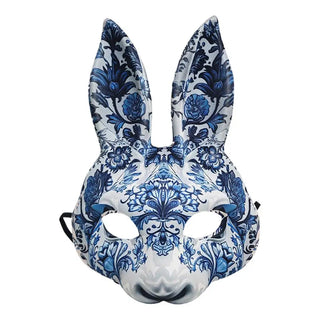 Masquerade Masque for Women Creative Halloween Half Face Bunny Masque Cosplay Costume Supplies Facial Cover for Easter Decor