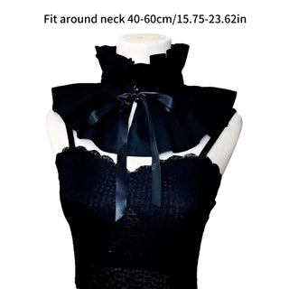 Ruffled Laple Choker Shawl vintage Collar Elizabethan Collar