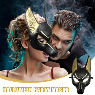 Universal Halloween Anubis Mask Lovers Decor Prom Egyptian Costume Plastic Festival Adult Masks Party