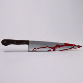 Bloody Knife Props Halloween Realistic Plastic Weapon Horror Blade Fancy Dress Party Cosplay Killer Fake Knife Accessories