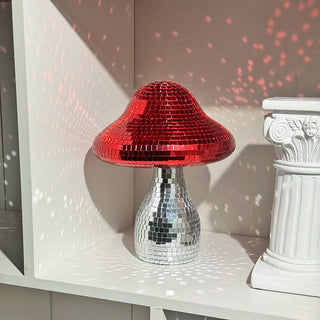 Dreamy Disco Mushroom Handmade Ornament Reflective Home Decor for Living Room Bedroom Patio Party Wedding Gift Light Decoration