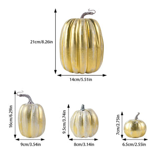 Elegant Artificial Pumpkins Sets Assorted Big and Small Pumpkins Faux gothic Pumpkins Farmhouse Fall Harvest Table Halloween Decor