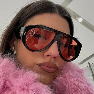 Oversized Sunglasses Luxury Designer T Fashion Pilot Sun Glasses