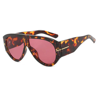 Trend Oversized Pilot Sunglasses Luxury Brand Designer Shades Big Frame Windproof Popular Punk Sun Glasses UV400