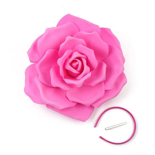 Exaggerated Rose Flowers Fascinator Hat Wedding Bridal Makeup Prom Photo Shoot Mardi Gras Headpiece