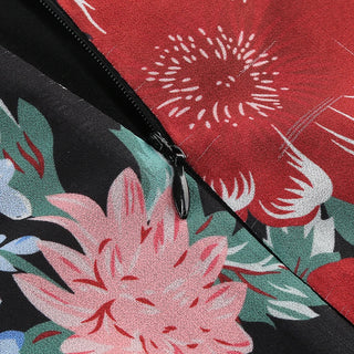 New princess suspender high low skirt, women's floral cake skirt