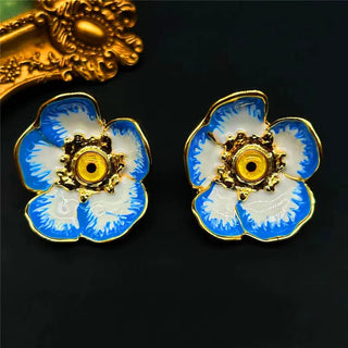 Third Eye Freshwater Pearl Tassel fashion cocktail Ring earrings face jewelry Halloween witch eye