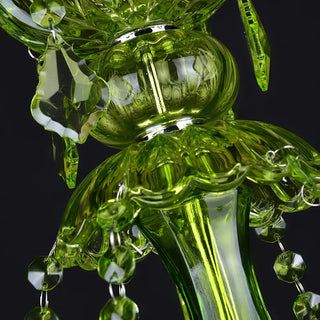 Showstopping Green K9 Crystal Chandelier Fantasy nature