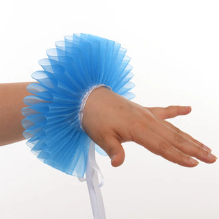 Vintage Ruffled Wrist Cuff Gloves Women Men Clown Cosplay Carnival Halloween Party Accessories Hand Wear