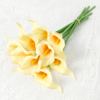 2/5Pieces Real Touch Calla Lily Romantic Artificial Flower Home Decoration Faux Flowers