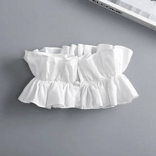 Small Fashion Lace Ruffled Multi-layer Fake Collar Versatile Detachable Mesh Decorative Collar Performance Accessories