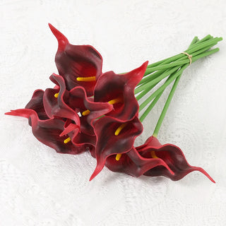 2/5Pieces Real Touch Calla Lily Romantic Artificial Flower Home Decoration Faux Flowers