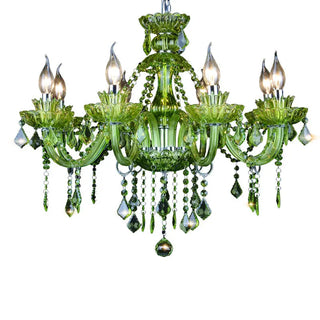 Showstopping Green K9 Crystal Chandelier Fantasy nature