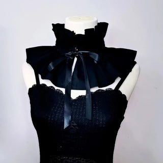 Ruffled Laple Choker Shawl vintage Collar Elizabethan Collar