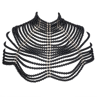 Pearl Body Chains Bra Fashion Adjustable Size Shoulder Necklaces Sexy Tops Chain Wedding Dress Pearls Shawl Body Jewelry