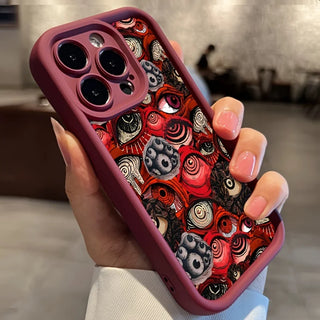 Eyes graphic phone case for iPhone 15 14 13 12 11 x XR Xs SE2 SE 8 7 plus pro Max mini silicone back cover