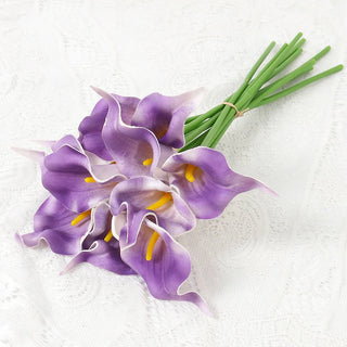 2/5Pieces Real Touch Calla Lily Romantic Artificial Flower Home Decoration Faux Flowers