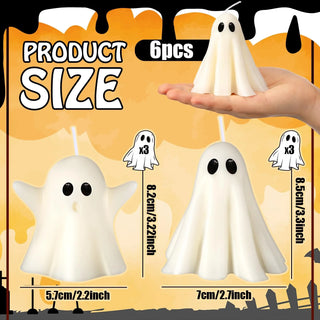 Festive Halloween Candles Creative Free Gift Box Premium Atmosphere Aromatherapy Candles Ghost Figurines Sculptures Candles