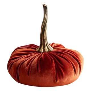 Handmade Velvet quality Pumpkins for decor Halloween Fall Ornaments Decoration Autumn Decoration