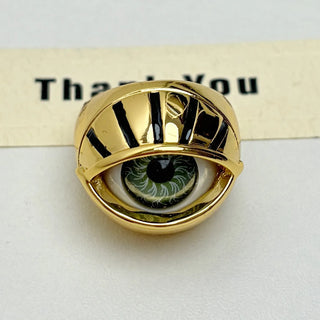 EYE Sphere-shaped openwork ring
