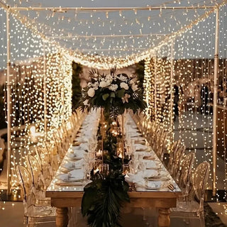 6M USB Curtain String Lights Decor LED Garland Fairy Light 8 Mode Home Party Holiday Decoration