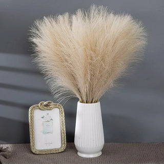 5/10pcs Artificial Pampas Boho Flowers Artificial Reed Ins Wind Bouquet Imitation Flowers Fake Plant Wedding Decoration Flowers