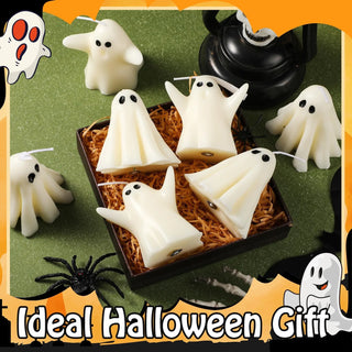 Festive Halloween Candles Creative Free Gift Box Premium Atmosphere Aromatherapy Candles Ghost Figurines Sculptures Candles