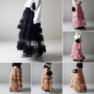 Ruffle SPRING Skirt Tiered Long Flowy Fairy Skirt