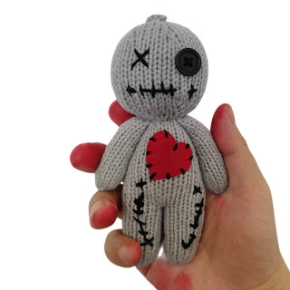 Halloween Scray Voodoo Dolls Majic Creepy Ghost String Plush Pin Needle Holder Horror Christmas Ornaments For Witchcraft Trick