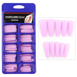 Long Matte Nails Beauty Nails Cute Stiletto Nails Long Pointy 100pcs/Box  Matte Black Stiletto Nails - Full Set  Edgy Black N