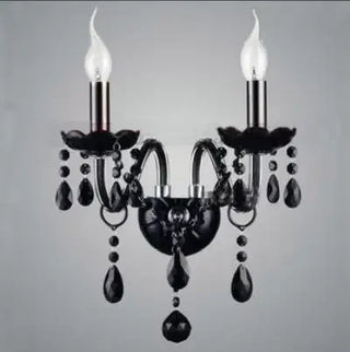 Modern Black Crystal Chandelier Gothic Light Decor For Living Room Bedroom Indoor Lamp Crystal Lustres de teto Led Ceiling Chandelier Fixture