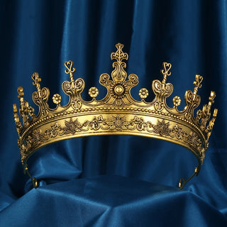 1pcs Medieval King Crown lightweight Stage Cosplay Crown Halloween Prop Party