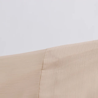 Whimsical Loose Sheer Blouse High Neck Long Sleeves Patchwork Ruffles Folds Elegant