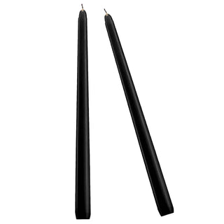 14Pcs Tall Tall Taper Candles Taper Candles Black Wax Candle Decorations Realistic Flame Pillar Candles Home Decor