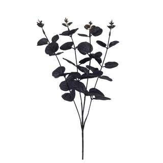34cm Black Eucalyptus Leaves Artificial Flowers Bouquet Room Party Chritmas Decoration Desktop Artificial Plants Home Decor