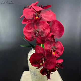 Heads Big Artificial Orchid Butterfly Orchids Home Wedding Decoration Silk Artificial Flowers Flores Artificales