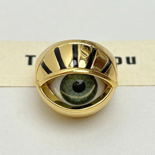 EYE Sphere-shaped openwork ring