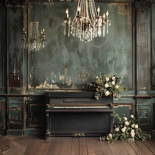 Vintage Photography Background Floral Texture Wall Halloween Romantic Portrait Decor Backdrop Photo Studio