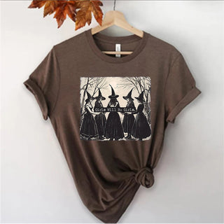 Vintage Girls Will Be Girls Witch Shirt Funny Witch Shirts Tees Halloween Women Vintage Clothes Witchy Vibes Graphic T Shirts