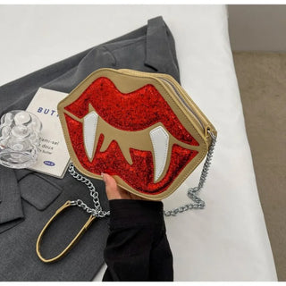 Fashion Interior Compartment Crossbody Bags High Quality Halloween handbags Soft Zipper Fang bag