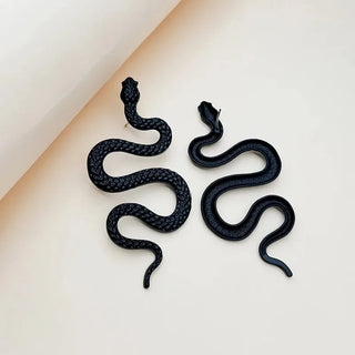 Halloween Snake Stud earrings, Fashion Gothic Personalized Earrings Trend Rock Jewelry