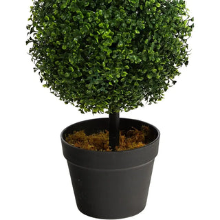 3ft. Artificial Triple Ball Boxwood Topiary Tree (Indoor/Outdoor) Green