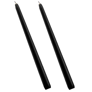 14Pcs Tall Tall Taper Candles Taper Candles Black Wax Candle Decorations Realistic Flame Pillar Candles Home Decor