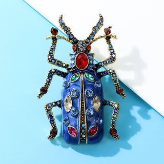 Enamel Bug Beetle Brooches For Women Summer Fashion Pin Jewelry Insect Design Accessories High Quality
