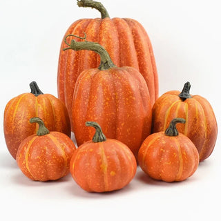 7PCS Halloween Fake Pumpkin Display Prop for Photography Early Education and Cabinet Decoration Home Decoration Accessories